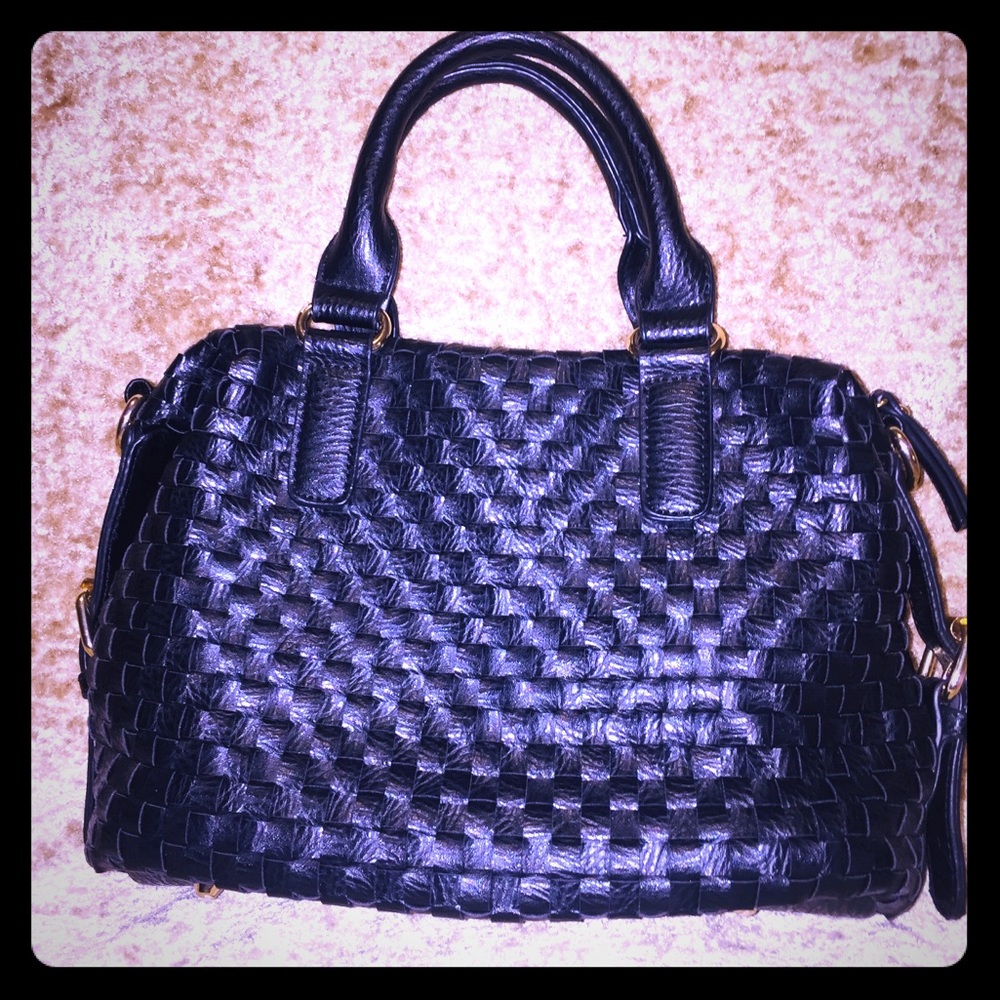 Madison West, Black Thatch Bag